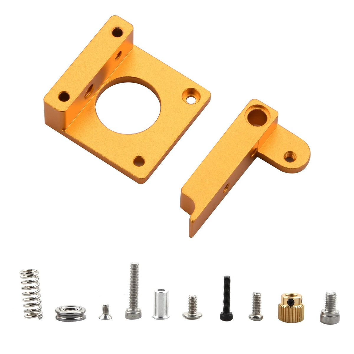 Extruder Aluminum Block Set for MK8 3D Printer (1.75mm Filament)