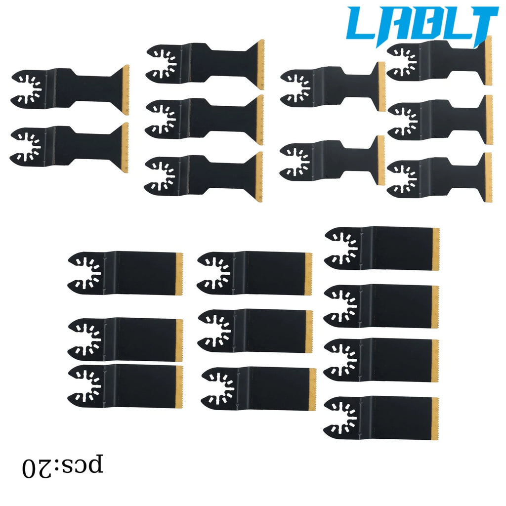20-Piece Steel Oscillating Tool Set for Metal & Nails