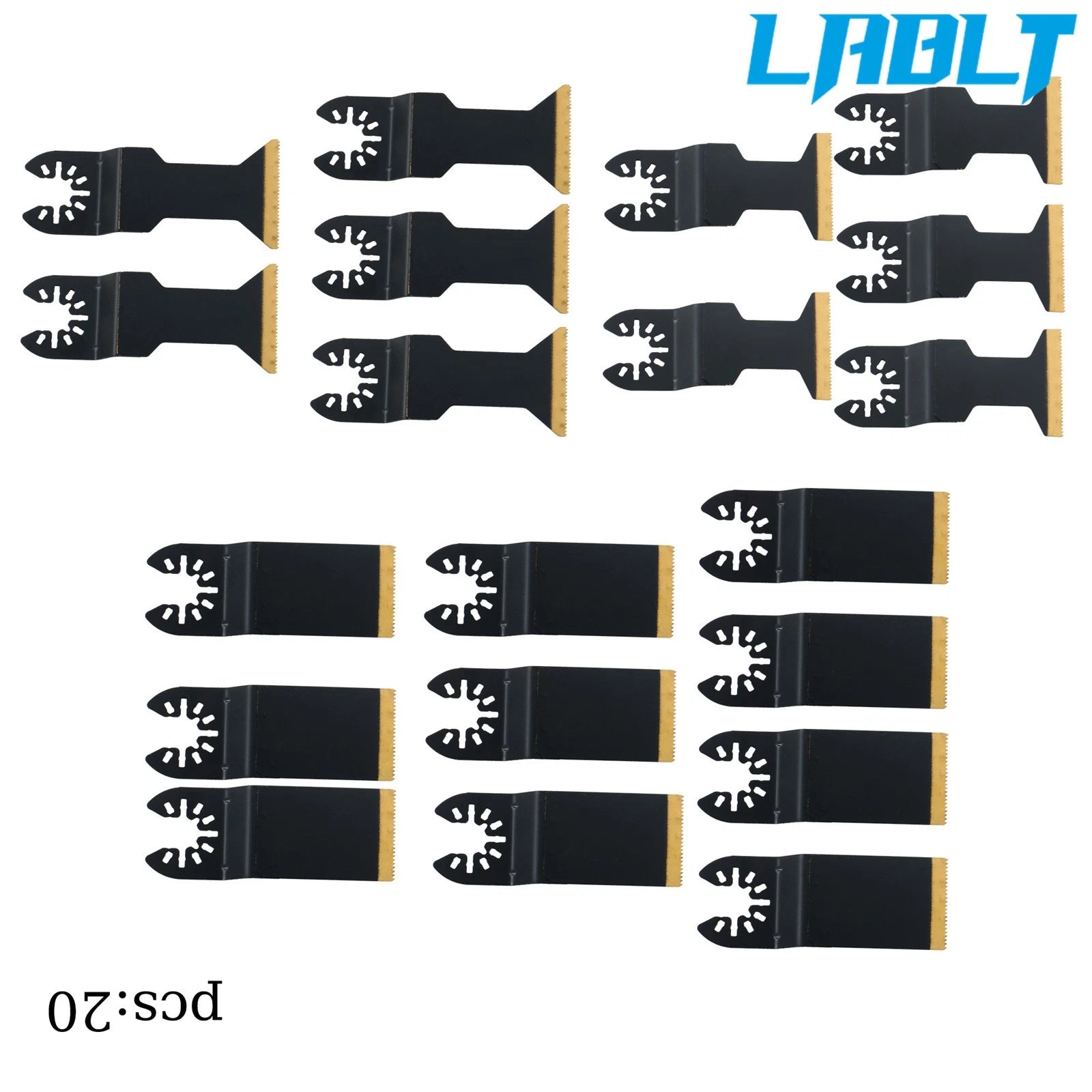 20-Piece Steel Oscillating Tool Set for Metal & Nails