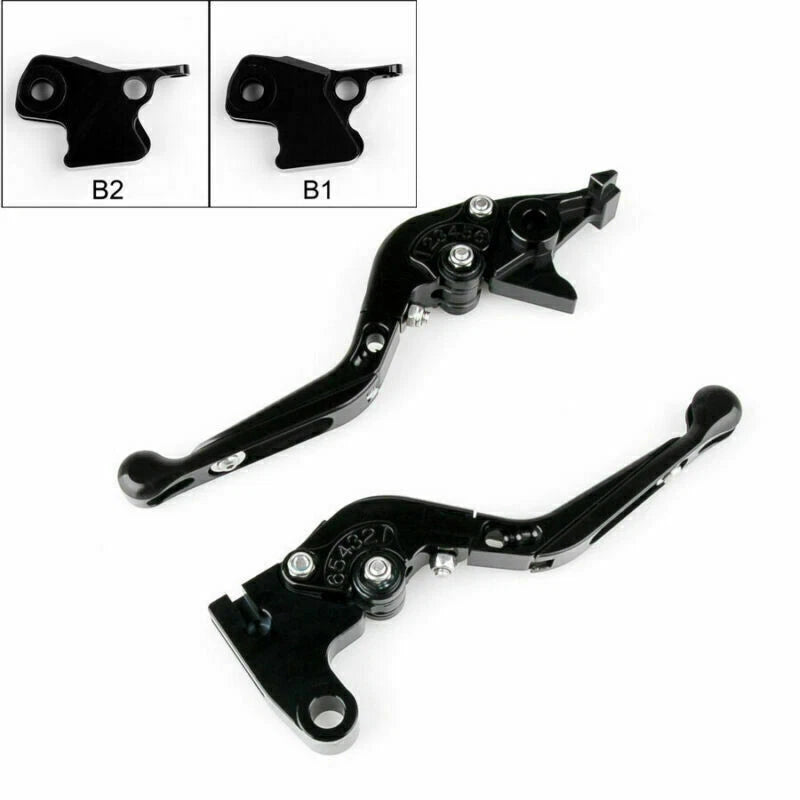 Adjustable Brake Clutch Levers for BMW K1200 R1200 (2003–2016) Black T9