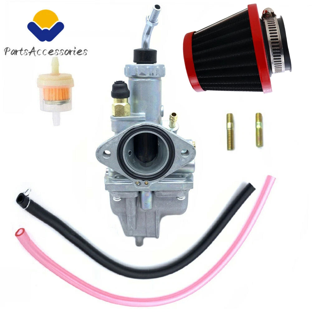 Carburetor + Air Filter for Yamaha Tri Moto YTM200 YTM225 Moto 4 YFM250 (1985–1990)