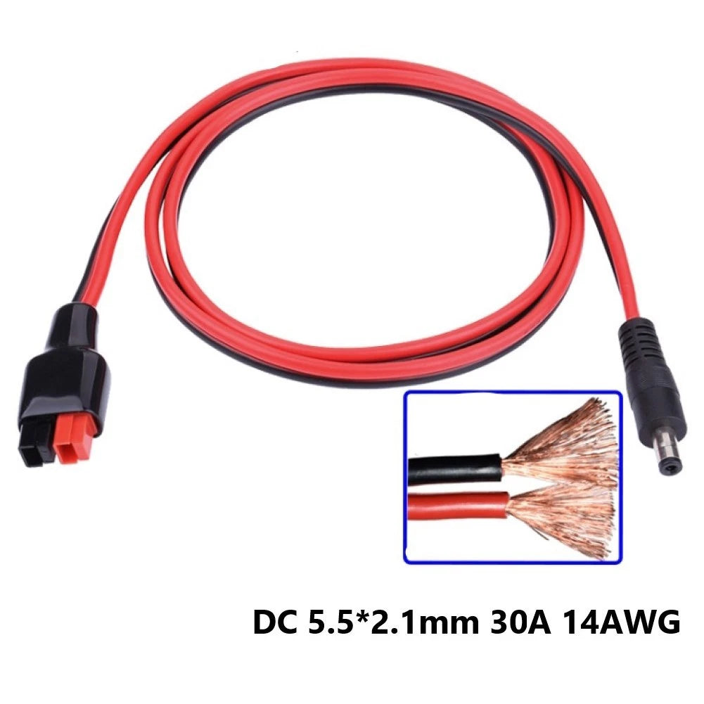 14AWG Solar Adapter Cable 1m 18A PVC Waterproof Wear-resistant