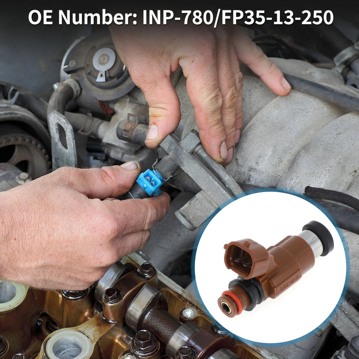 Fuel Injector Replacement for Mazda Protege ES 1.8 (1999–2000) 1 Pc Brown