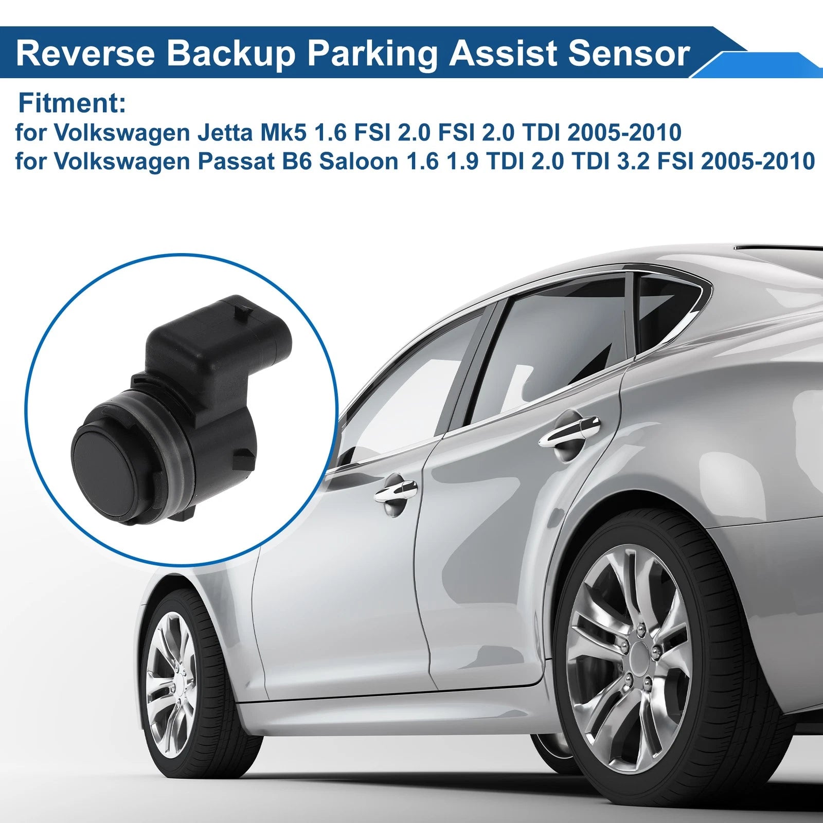 Reverse Backup Parking Sensor Replacement for Volkswagen Jetta Mk5 (2006–2010)