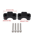 20mm Aluminum Handlebar Risers for Honda CRF1100L Africa Twin (2020–2025) Black