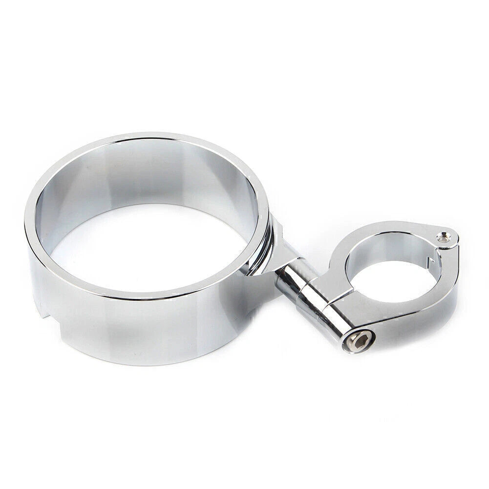 39mm Chrome Side Mount Speedo Relocation Bracket for Harley Dyna Sportster (2004–2023)