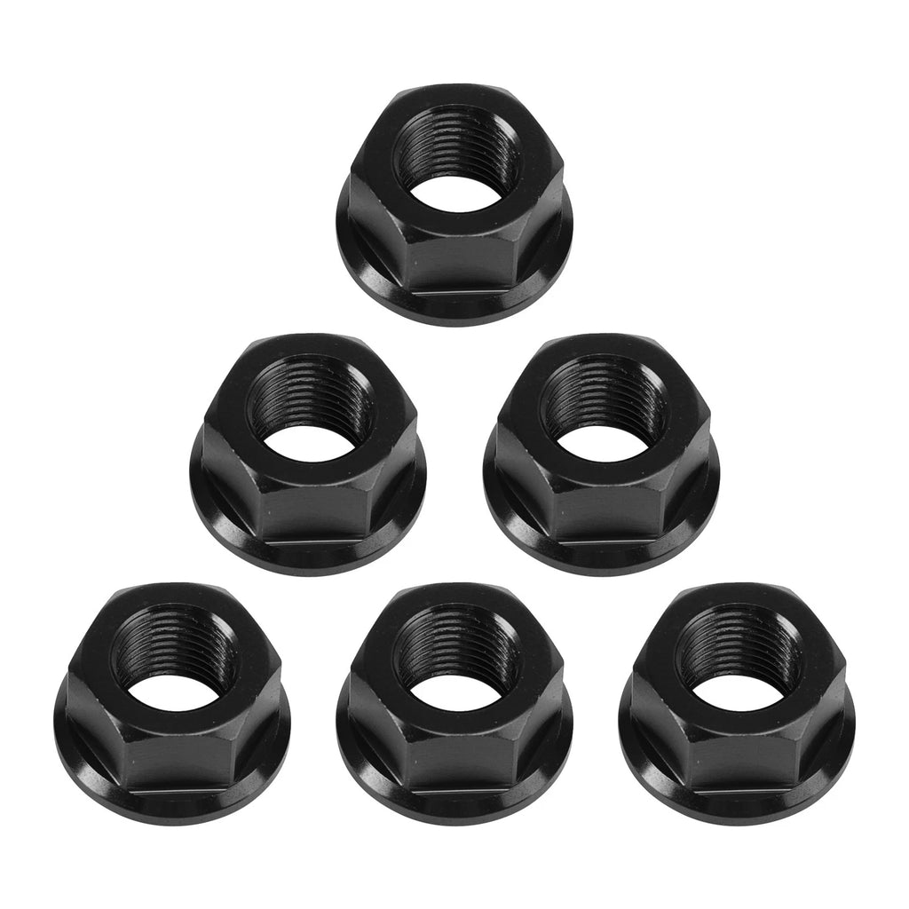 6x Rear Sprocket Nuts M10 x 1 Black for Ducati 1098 1098S 1098R 1198 S (2007–2011)