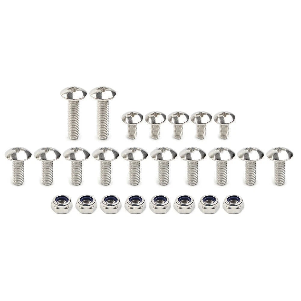 25PCS Fender Bolt Screw Nut Mount Kit for Yamaha Banshee (1987–2006)