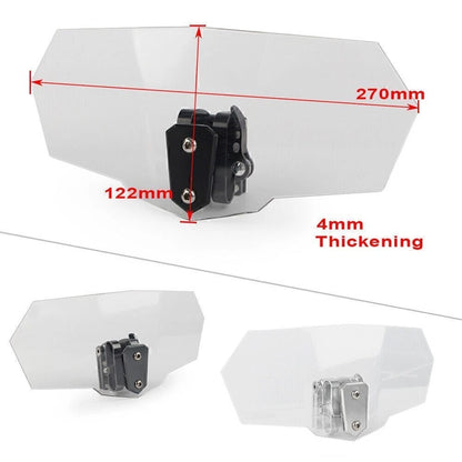 Windshield Extension Spoiler Deflector for Universal Fit (Adjustable)