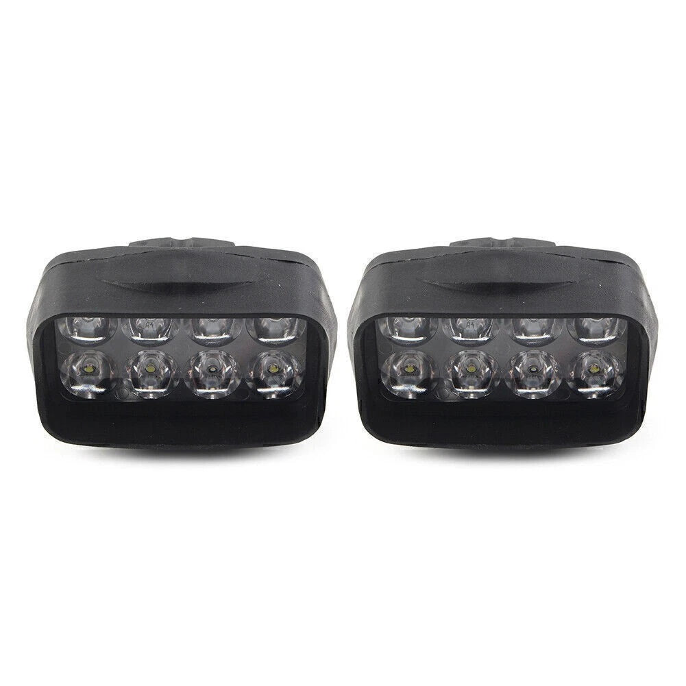 2X 8-LED Motorcycle Front Headlight Spot Fog Light for UTV ATV