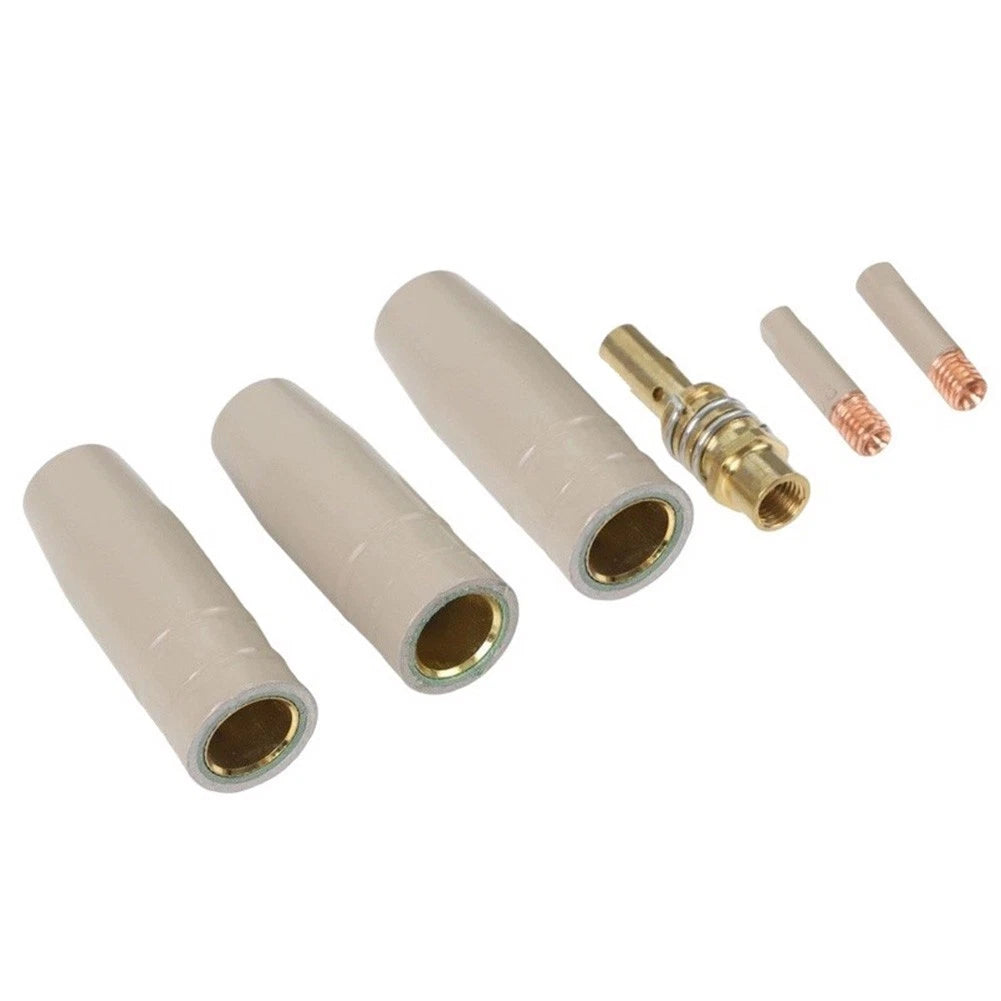 6PCS Red Copper MIG Welding Accessories for 15AK Torch Coated Design
