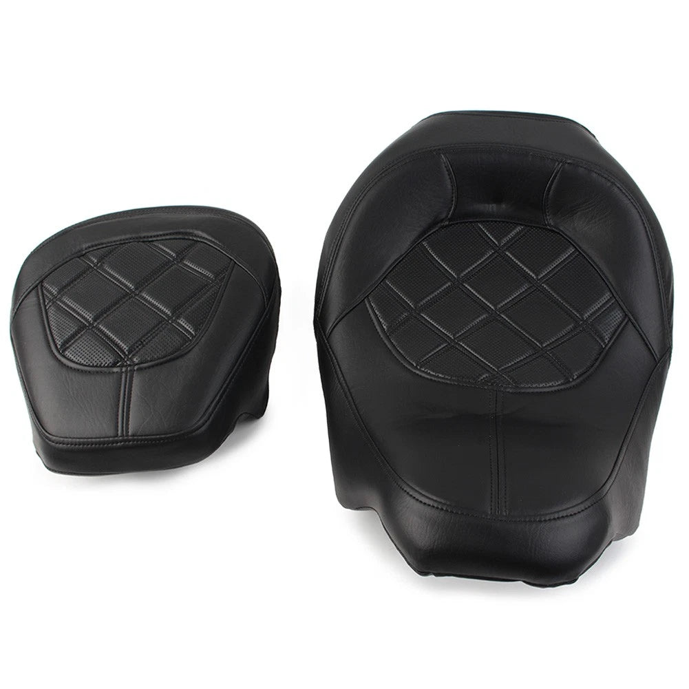 Suture Driver Passenger Seat for Harley Touring Road Glide (2009–2022) Black