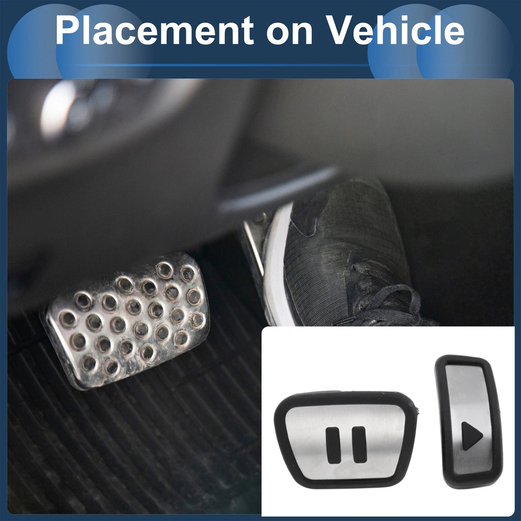 Automatic Footrest Pedal Covers Set for Volkswagen ID.4 (2020–2024) Silver