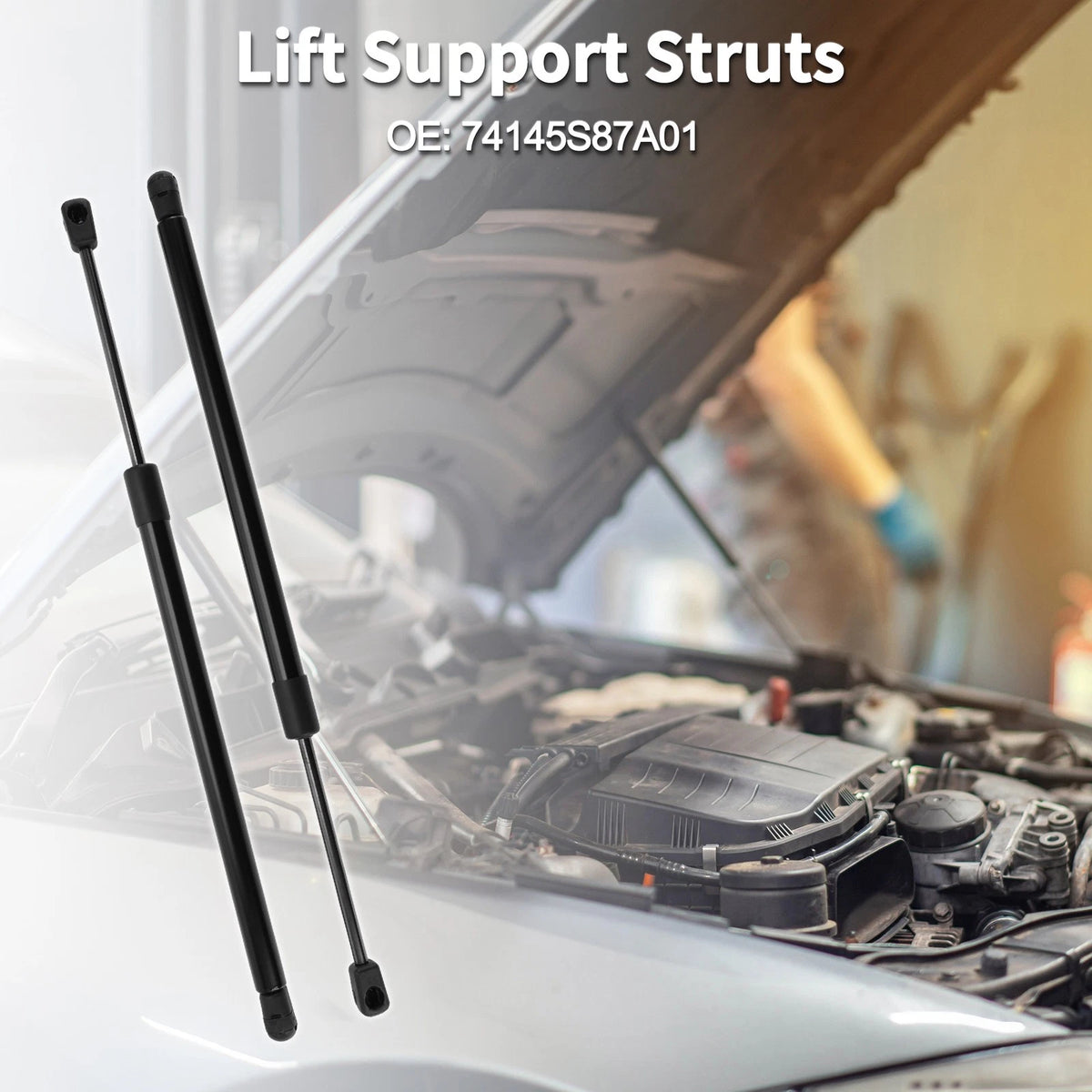 Front Hood Lift Supports Struts for Honda Accord (1994–1997)