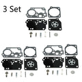 3X Carburetor Diaphragm Kit for Zama RB-156 C1U-W43 C1U-W45 Poulan BVM210VS