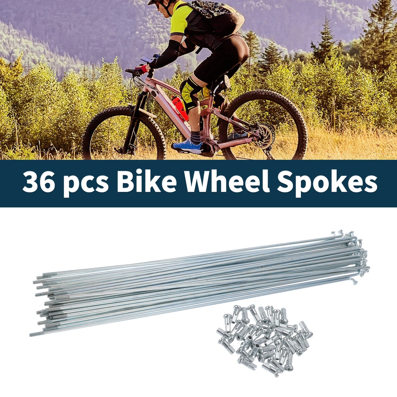 Bicycle Spokes Nipple 45 Steel Galvanized Universal 251mm for (2011–2018)