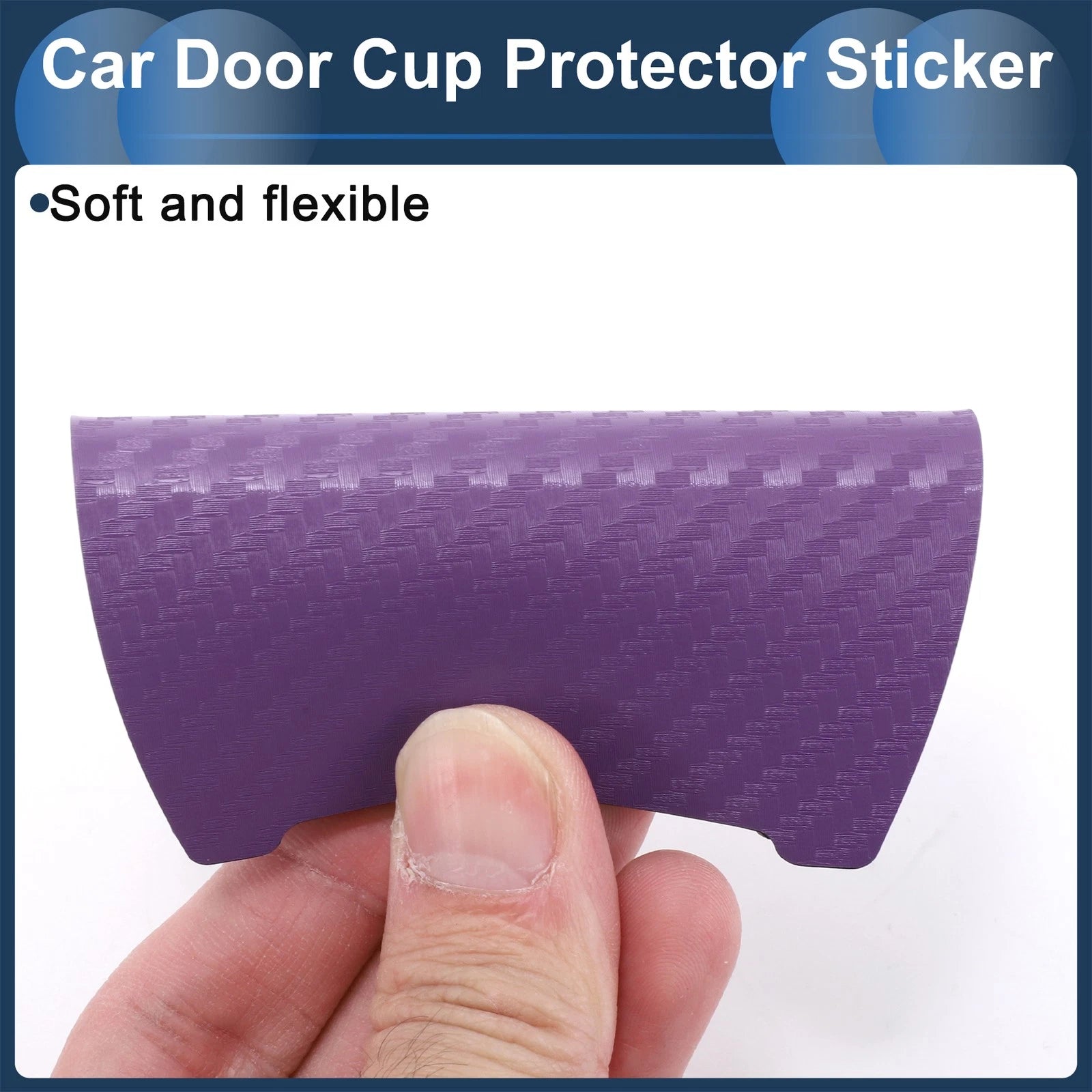 3D Car Door Handle Scratch Protector for Universal Vehicles (84x94mm)
