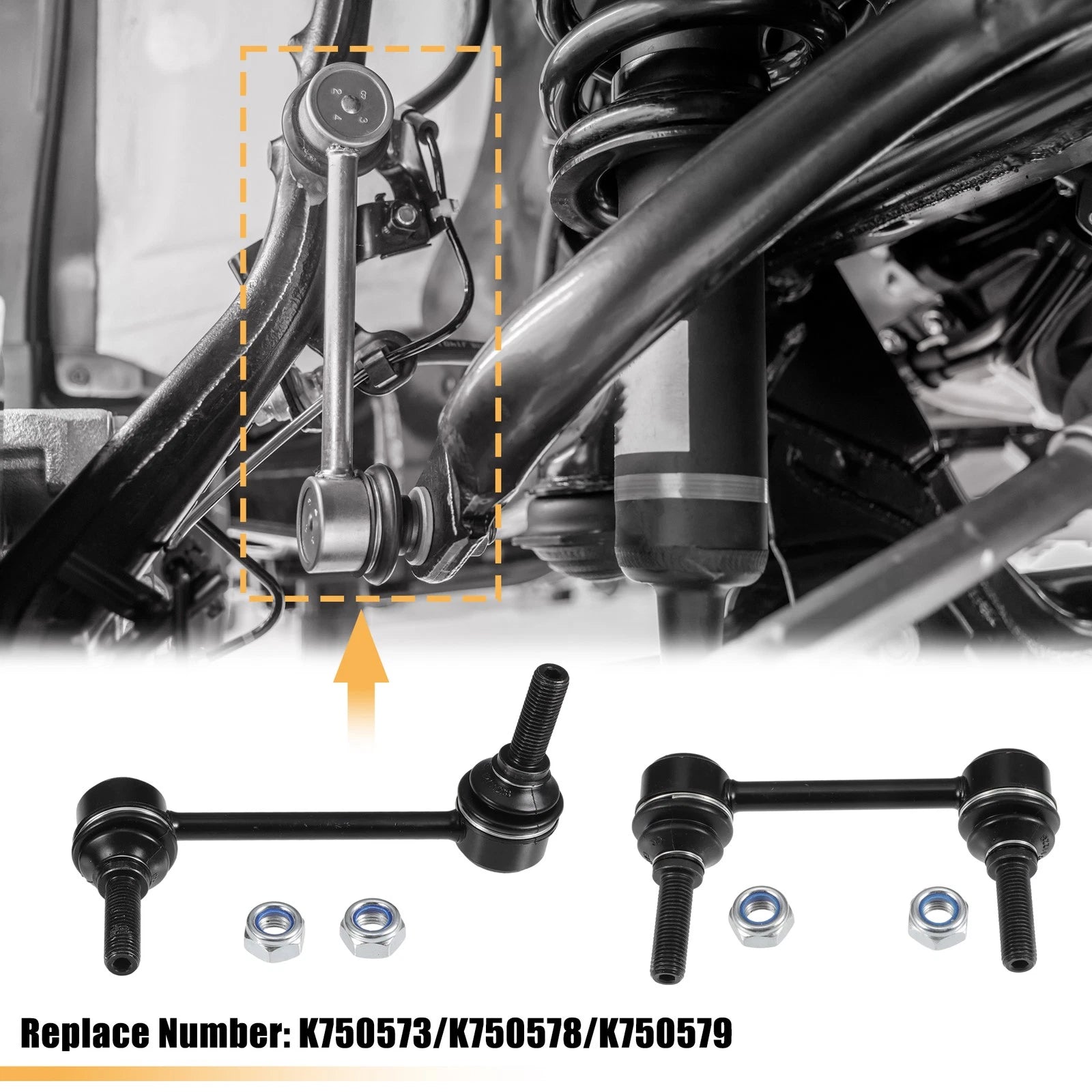 Front Rear Sway Bar Links Kit 4 Pc for Jeep Grand Cherokee (2011–2021)