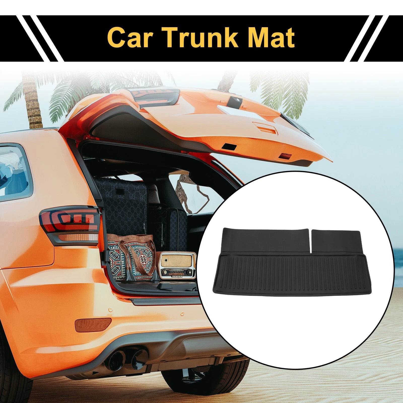 Cargo Liner Rear Trunk Mat Replacement for Chevrolet Tahoe (2015–2020)