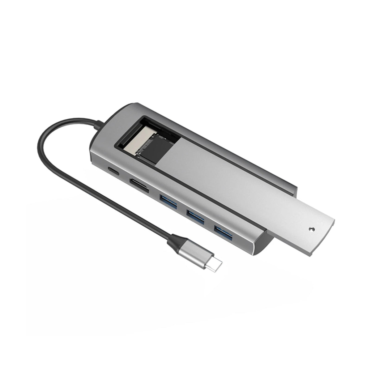 6-in-1 Type C Hub for PC Tablet (USB 3.0, HDMI, PD, SSD)