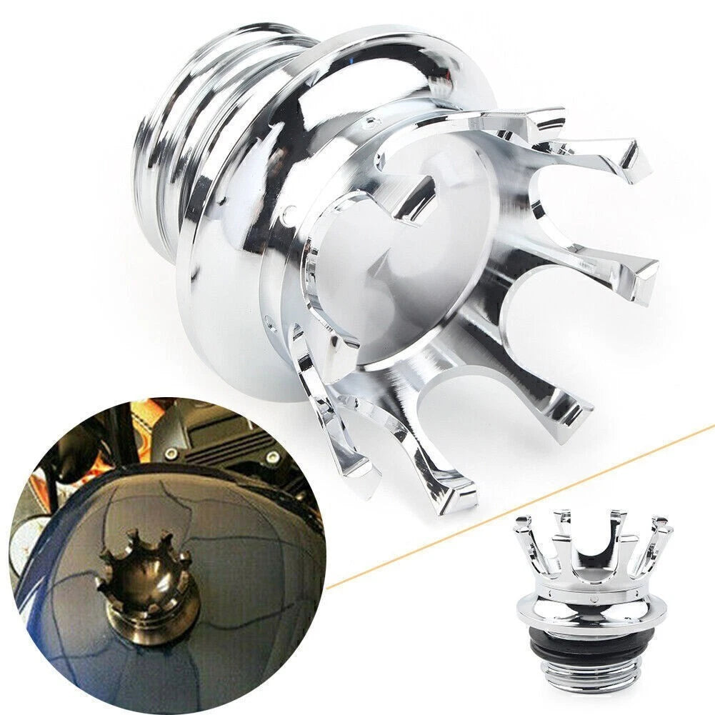 Chrome Gas Cap Fuel Tank Cover for Harley Sportster (RHD)