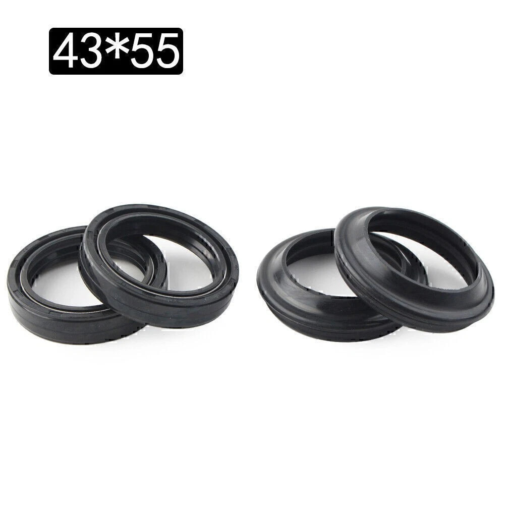 43X55-9.5MM Motorcycle Front Fork Damper ShockAbsorber Fork Dust Seals Oil Seals