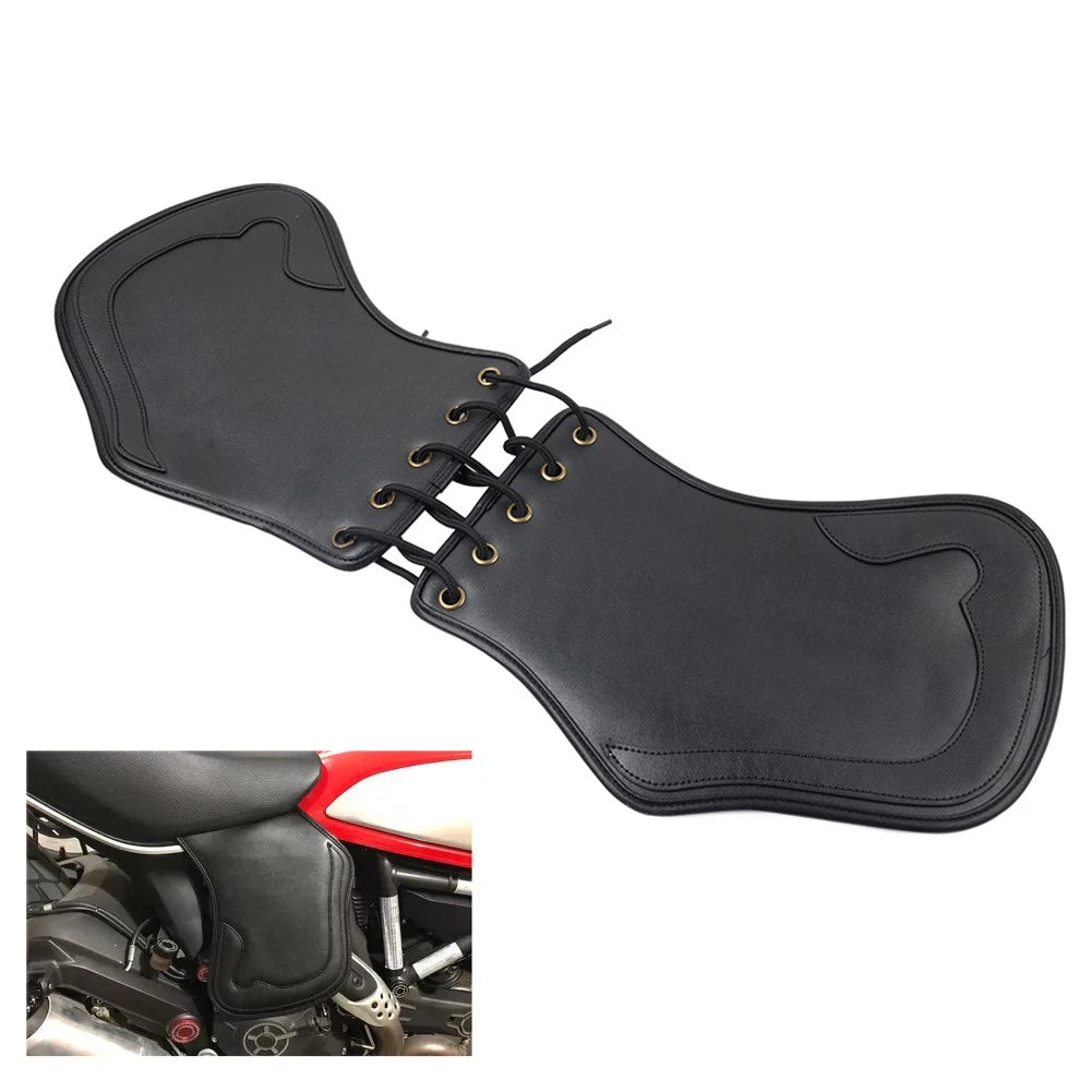 Leather Heat Saddle Shield Deflector for Honda, Harley (Universal)