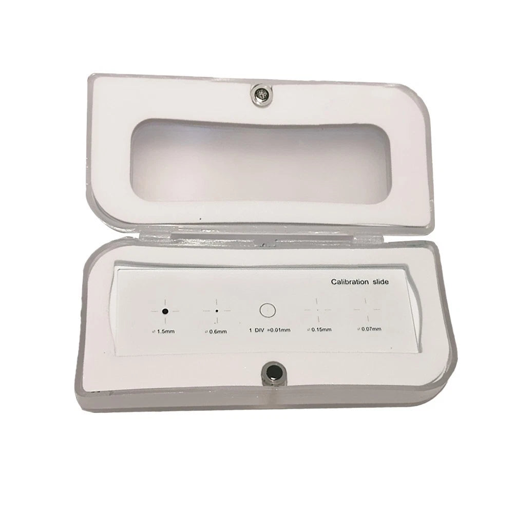 Microscope Measuring Scale 0.01mm Accuracy and Calibration Points