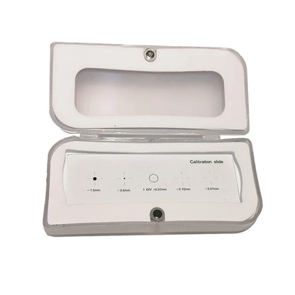 Microscope Measuring Scale 0.01mm Accuracy and Calibration Points