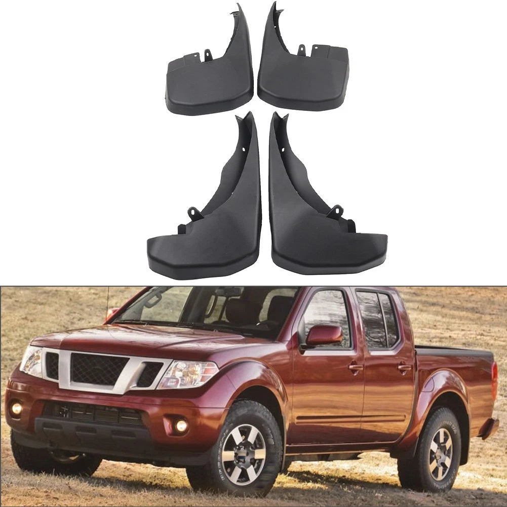 4pcs Wheel Mud Flaps Splash Guards For Nissan Frontier D40 2005-2016 Plastic