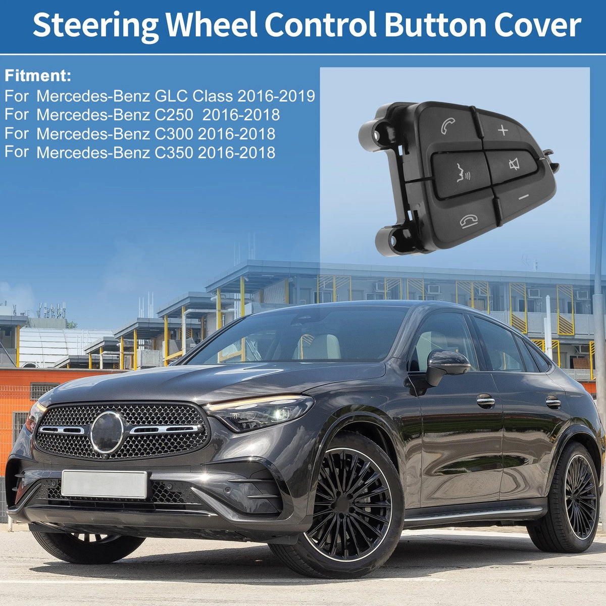 Steering Wheel Buttons for Mercedes-Benz GLC (2016–2023) No.A0999050300 Right Side