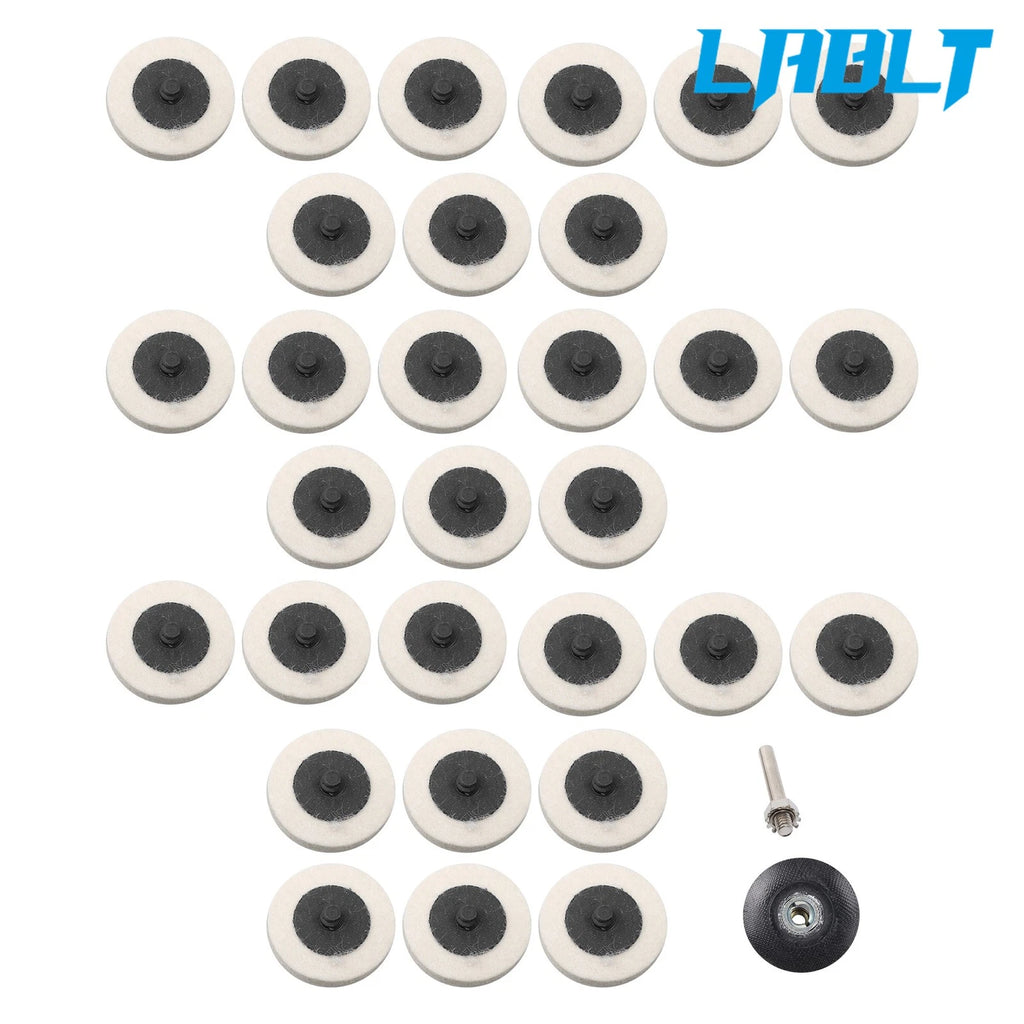 2X Wool Disc Polishing Buffing Pads for Universal Use (30× 2")