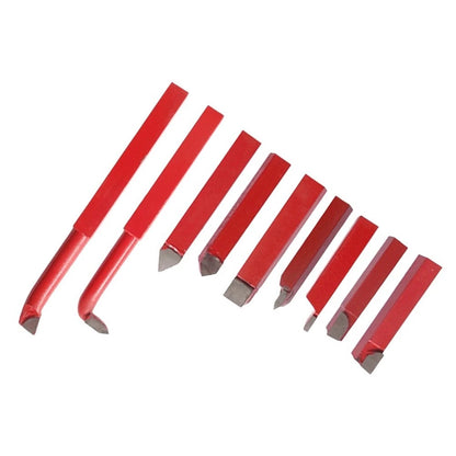 9-Piece Cemented Carbide Lathe Tool Set for External Internal Turning