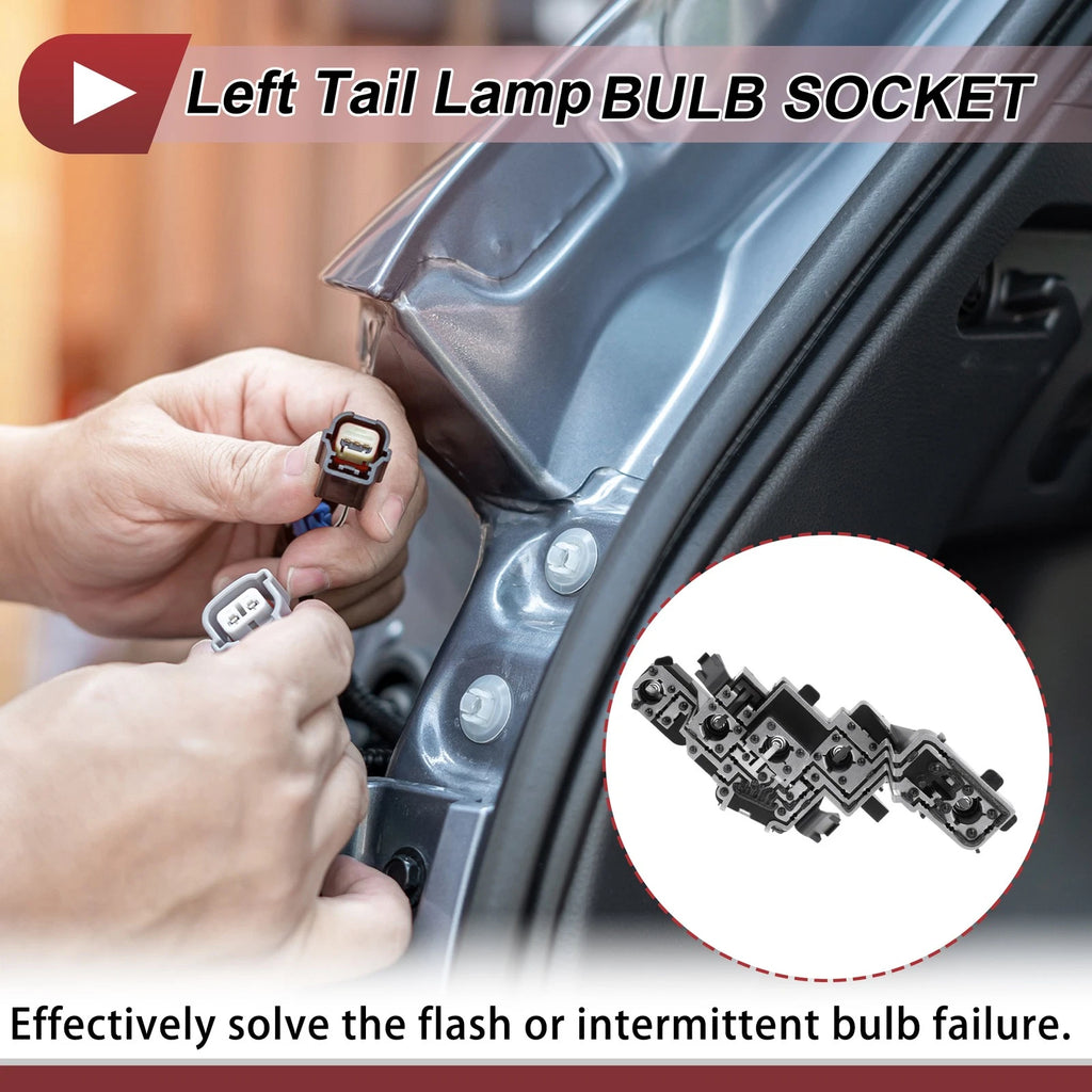 1 Pc Left Tail Light Socket for Peugeot 307 T61 (2007–2014) Lamp Connector