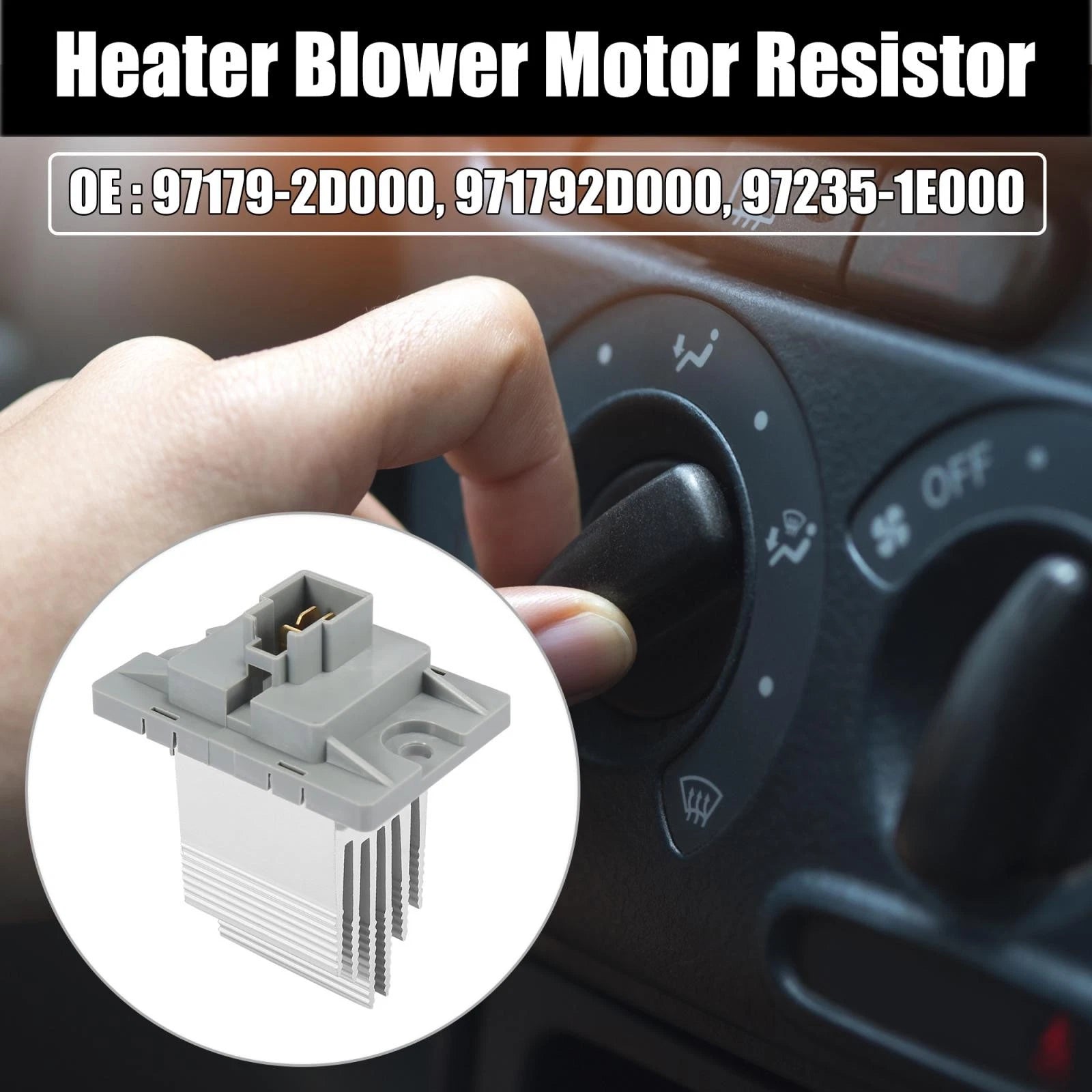 Heater Control Blower Motor Resistor Replacement for Hyundai Elantra (2000–2006)