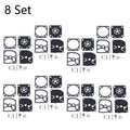 Set of 8 Carburetor Rebuild Kits for ZAMA RB-129 C1M-W26A C1M-W26B C1M-W26C