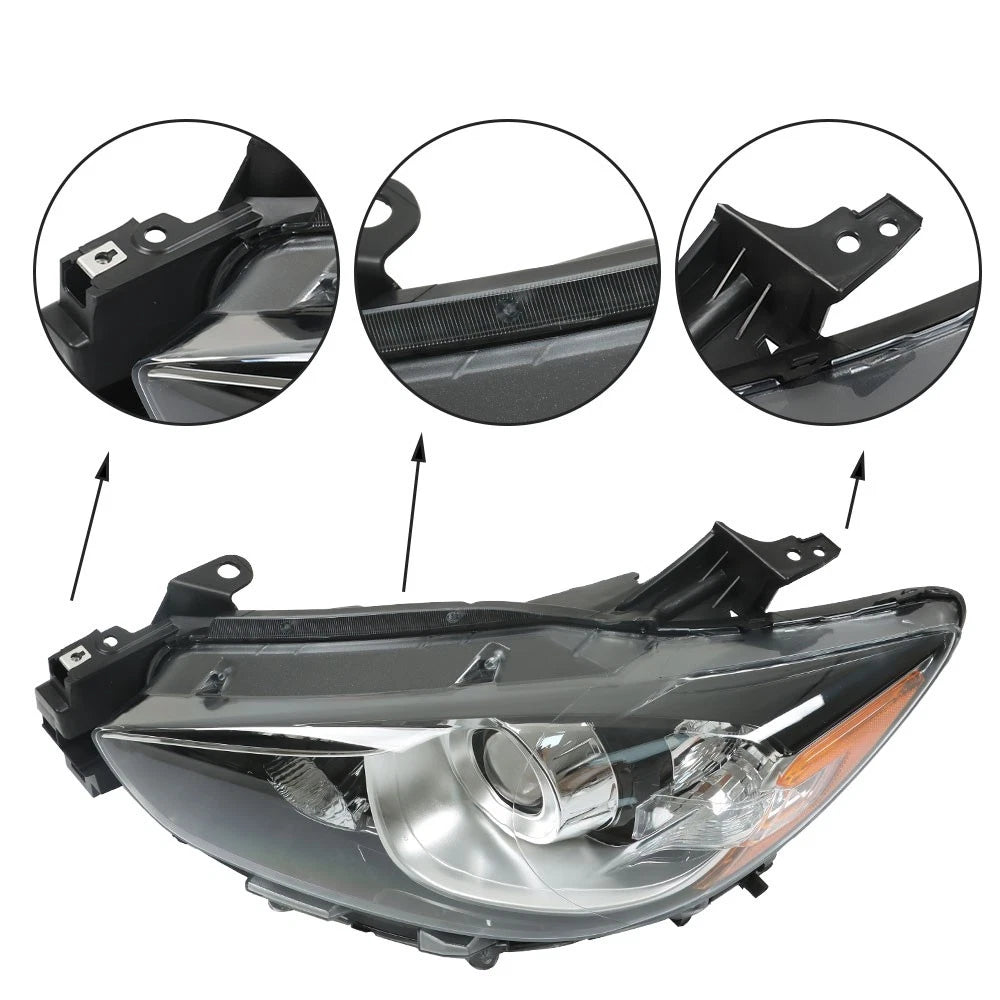 Headlamp Assembly LH for Mazda CX-5 (2013–2016) Clear Halogen