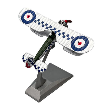 1:72 Bristol Bulldog Biplane Propeller Fighter Plane Model Display