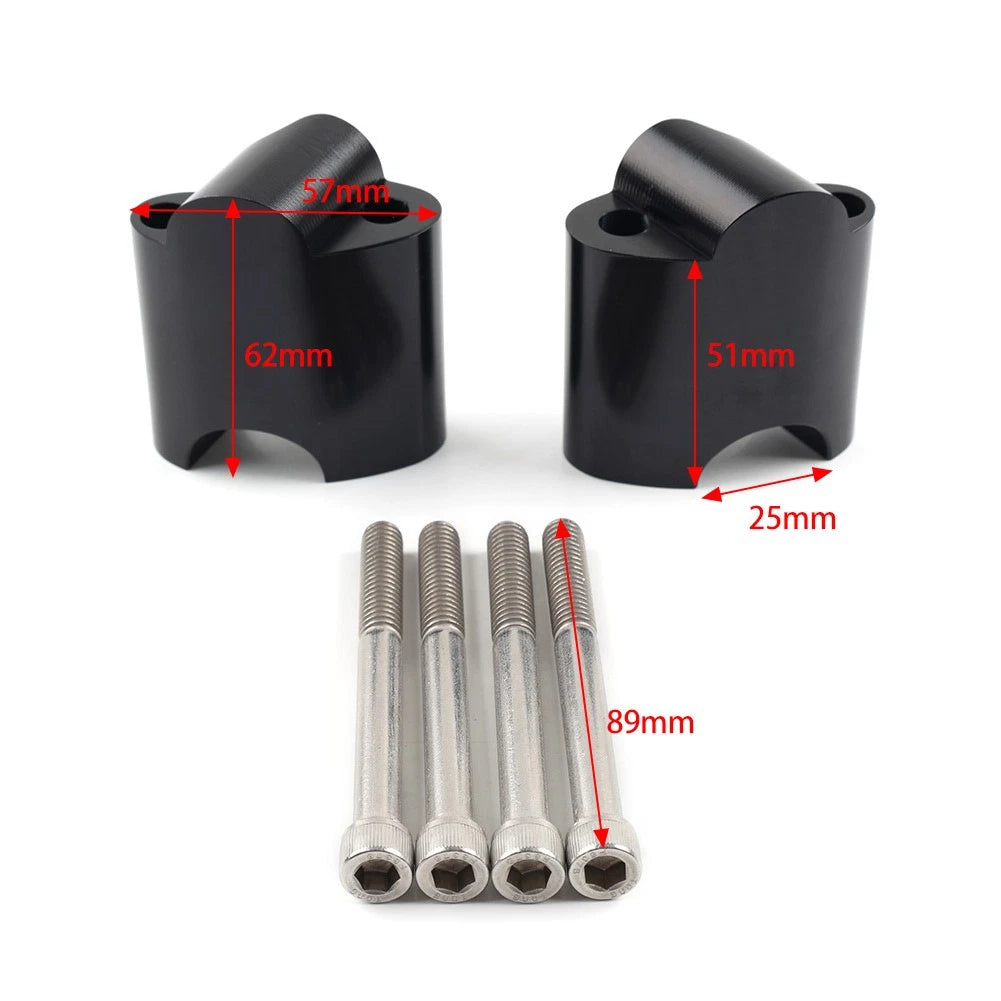 2'' Handlebar Risers Mount Extension Kit for Harley Sportster 48 (2010–2023)