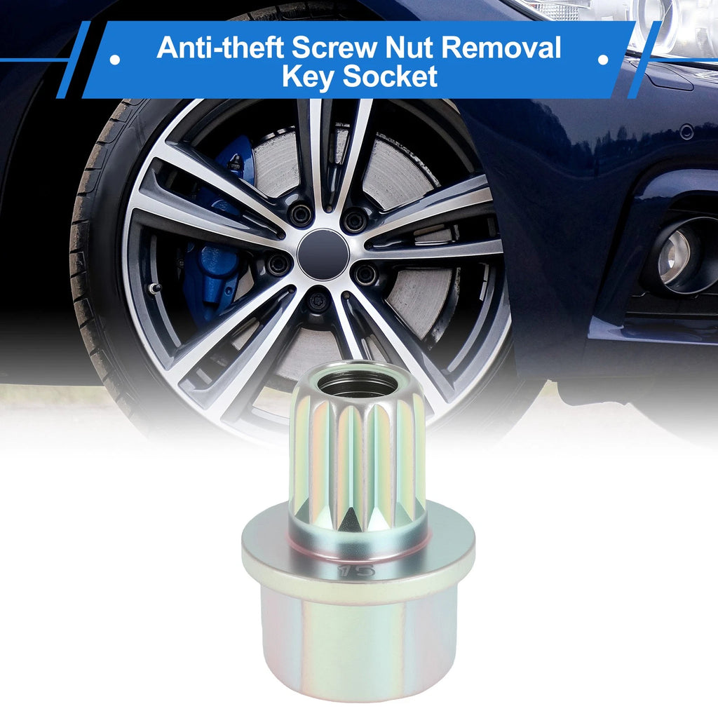 Wheel Lock Lug Nut Key Adapter for BMW Anti Theft Removal (1990–2025)