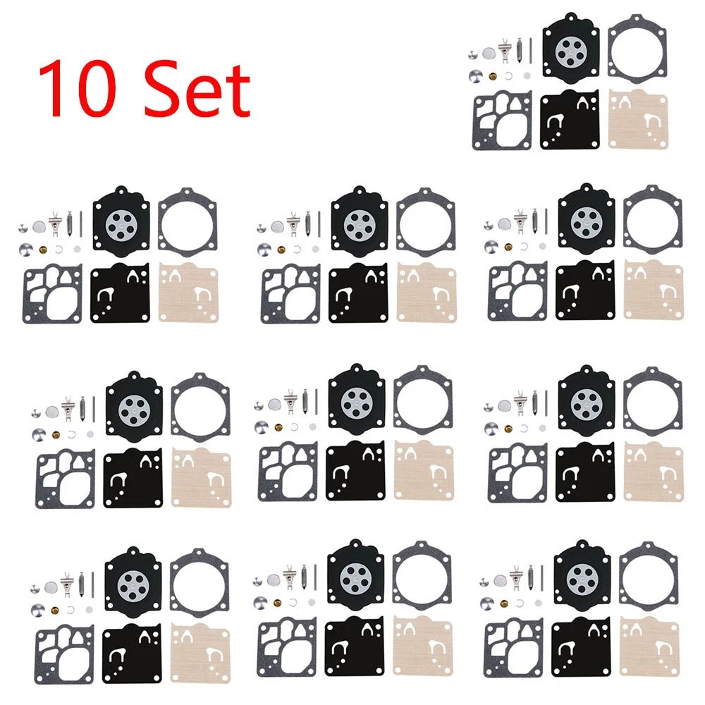 Set of 10 Carburetor Repair Kits for Walbro K12-WG K15-WJ K12-WJ Chainsaw