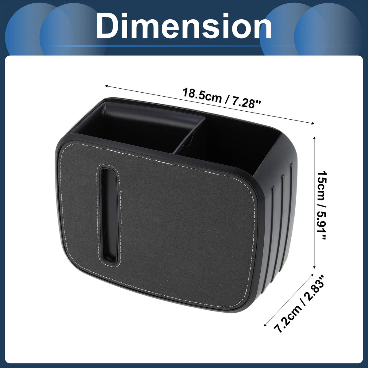 Set of 1 Car Trash Can for Front Seat Back Row (Gray)