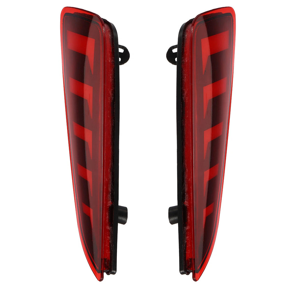 2X Red LED Rear Bumper Reflector Tail Brake Light Lamp for Toyota C-HR (2016–2022)