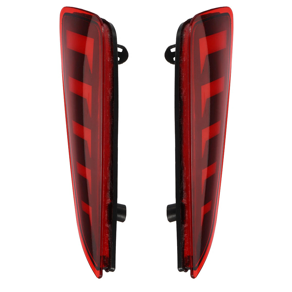 2X Red LED Rear Bumper Reflector Tail Brake Light Lamp for Toyota C-HR (2016–2022)