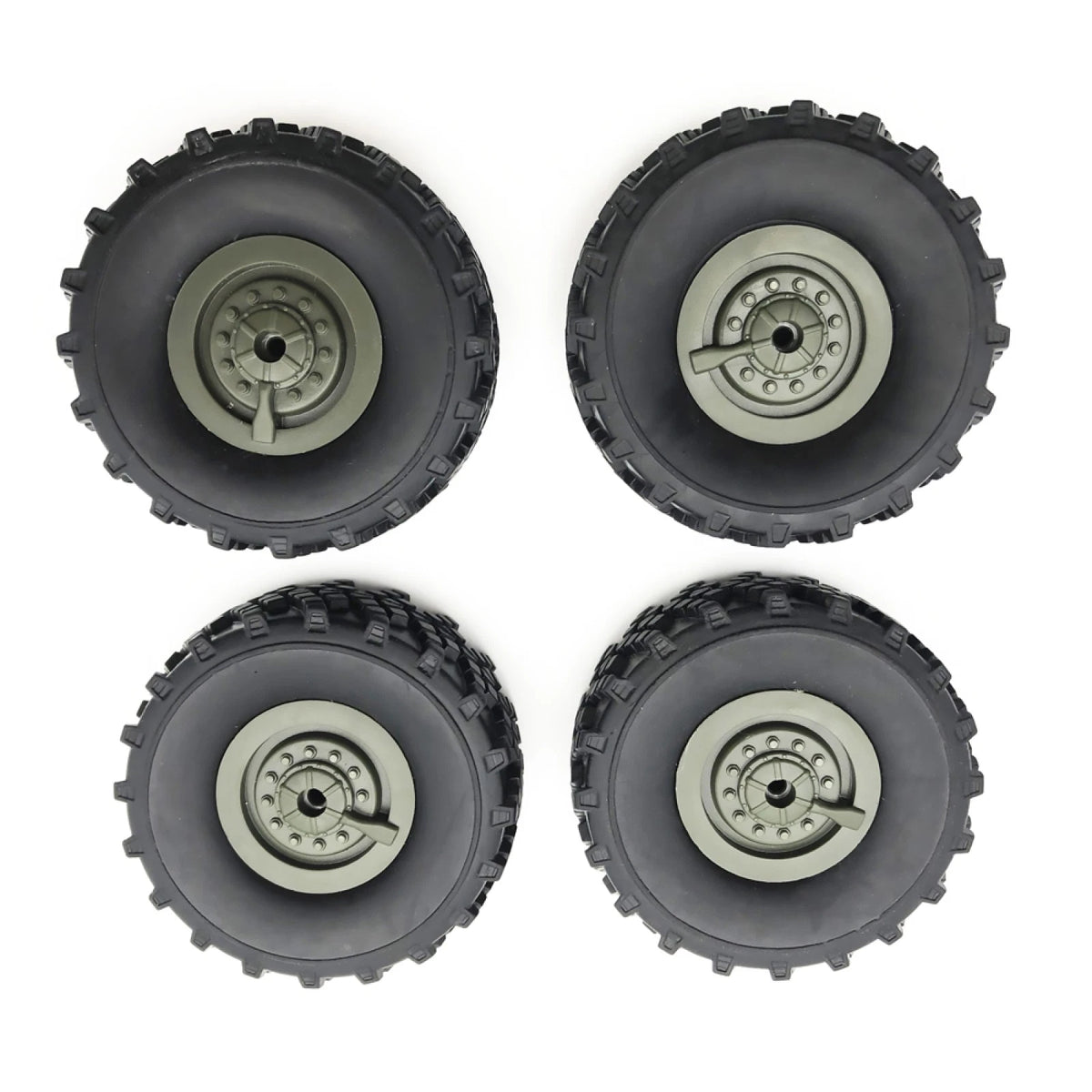 2 Pair Rubber Wheel Tire Replacement for WPL B-36 (2016–2023)