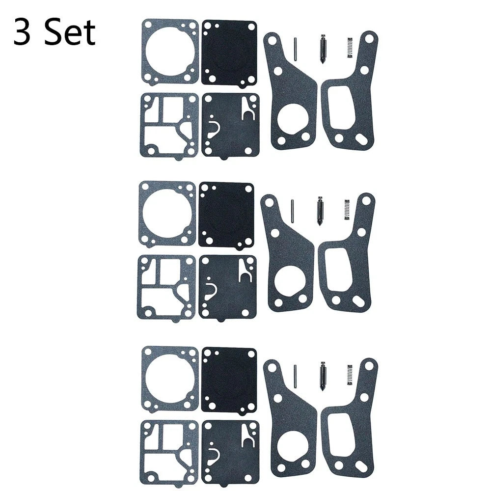 Set of 3 Carb Repair Kits for Zama RB19 McCulloch Mini Mac 110-140