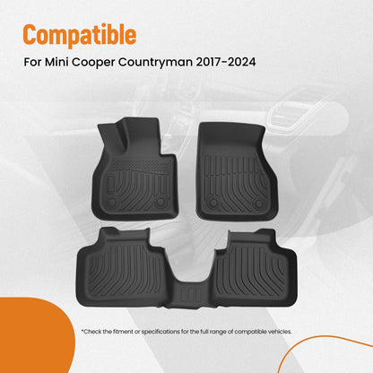 All-Weather Carpet Floor Mats for Mini Cooper Countryman (2017–2024) TPE