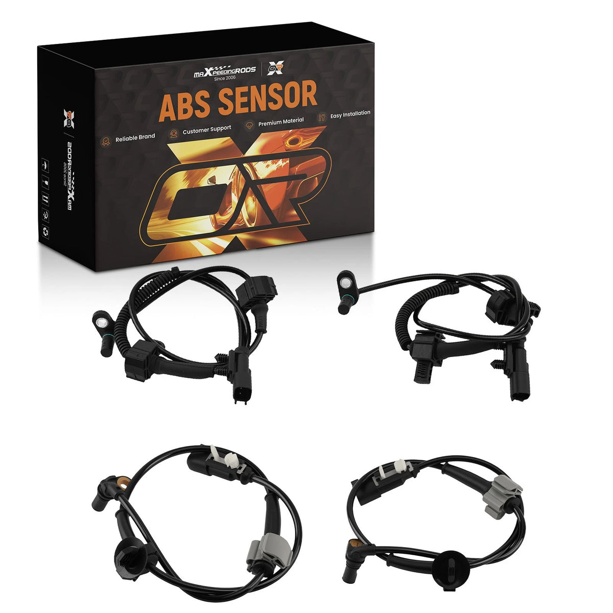 4X ABS Wheel Speed Sensor for Silverado 1500, Sierra 1500