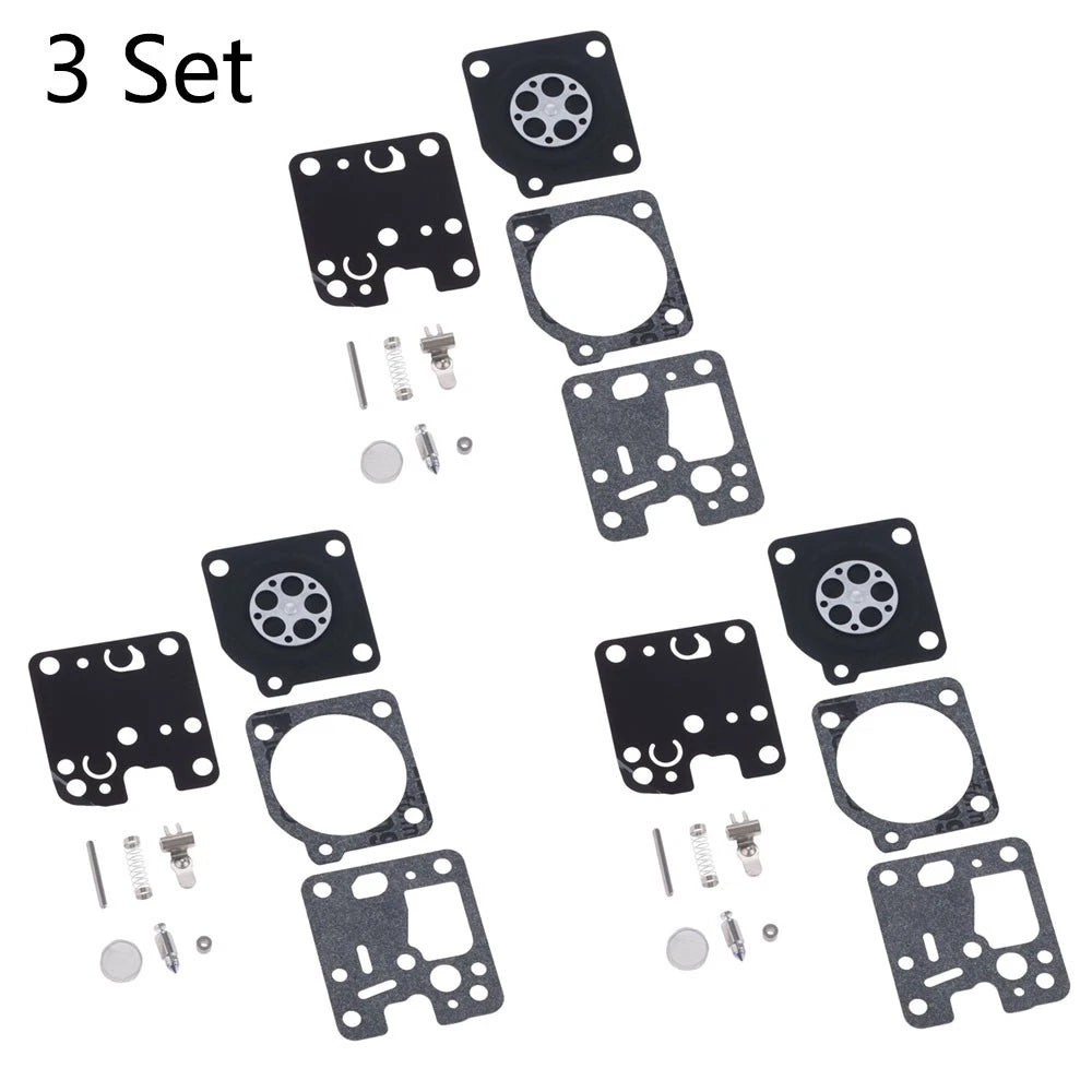 Set of 3 Carburetor Gasket Kit for ZAMA RB-107 ECHO ES230 ES231 PB230 PB231