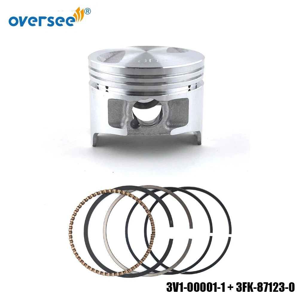 Piston & Ring Set for Tohatsu/Mercury 8-9.9HP Outboard (3V1-00001-1, 3FK-87123-0)